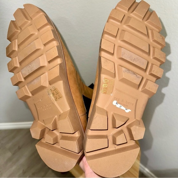 Rag & Bone Quest Leather Chelsea Boots In Camel Size 9.5/39.5 - Picture 12 of 13